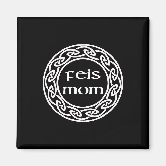 Imã Irish Dancing Gift Graphic - Love My Feis Mãe (Frente)