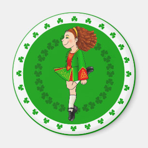 Imã Irish Dancing Girl Magnet