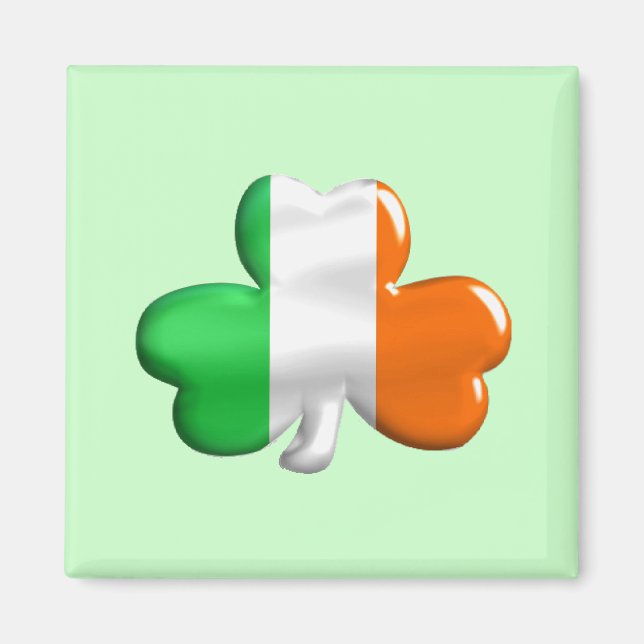 Imã Irish Flag Clover (Frente)