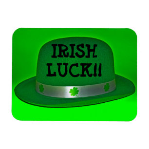 Ímã IRISH LUCK Green Derby Hat Magnet