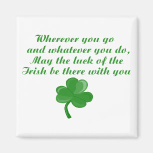 Imã Irish Poem Magnet