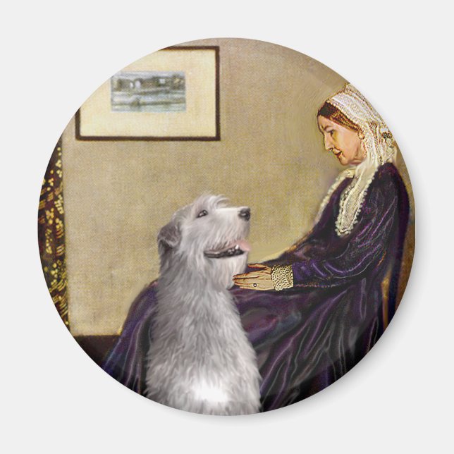 Imã Irish Wolfhound 6 - Mãe de Whistler (Frente)