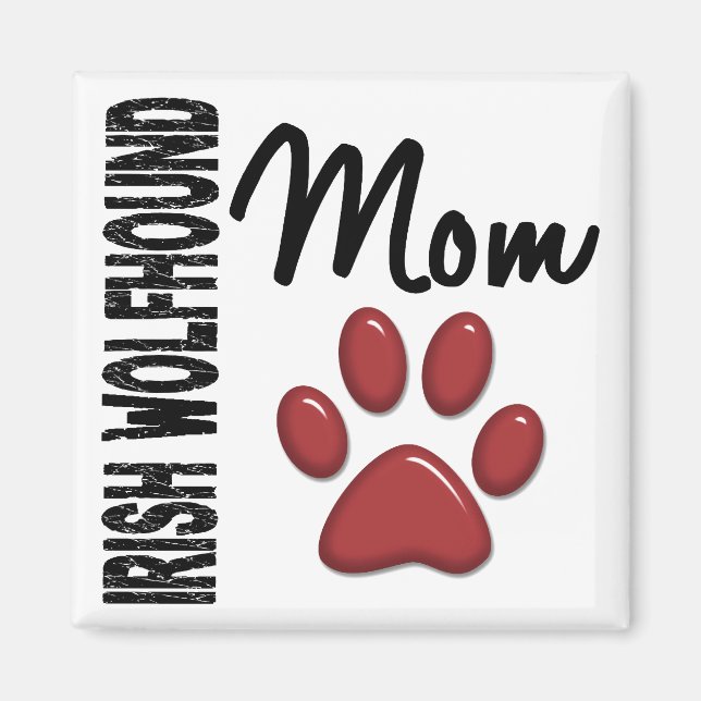Imã Irish Wolfhound Mãe 2 (Frente)