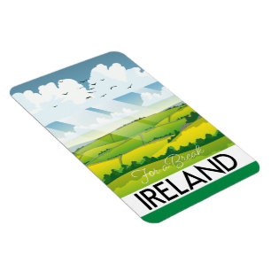 Ímã Irlanda para um cartão postal de viagem de folga
