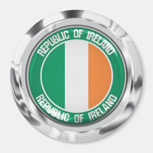 Imã Irlanda Round Emblem (Frente)