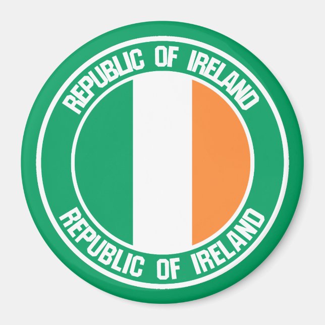 Imã Irlanda Round Emblem (Frente)