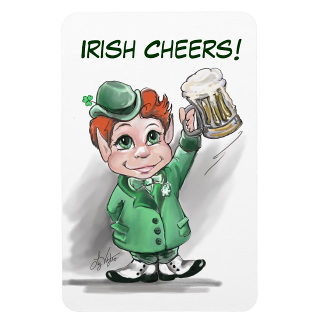 Ímã Irlandês Cheers! Magneta flexível (Vertical)