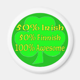 Imã Irlandês de 50% 50% 100% finlandês impressionant