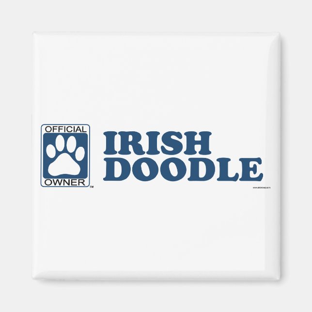 Imã Irlandês Doodle Blue (Frente)