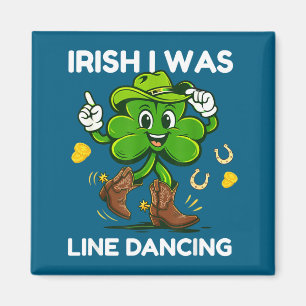 Imã Irlandês estava dançando em linha divertido dia de