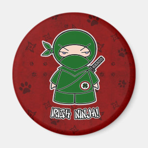 Imã Irlandês Ninja! No ímã vermelho