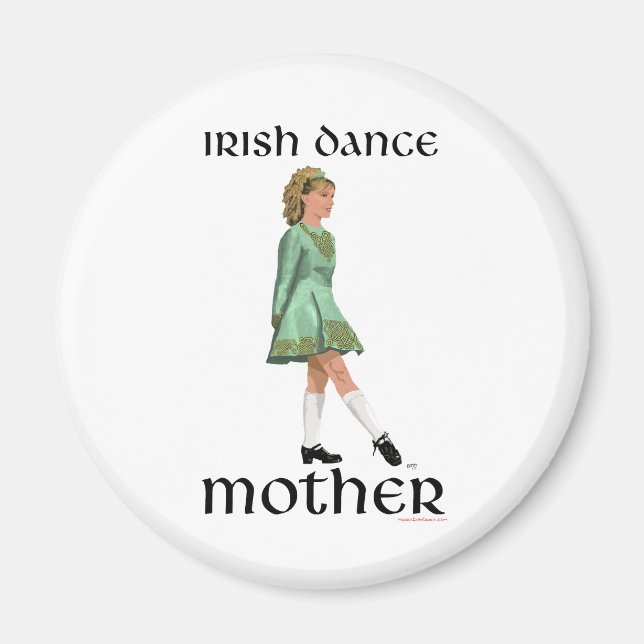 Imã Irlandês Step Dance Madre - Verde (Frente)