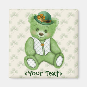 Imã Irlandês Teddybear - verde