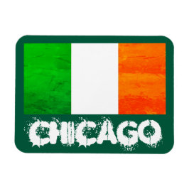 Ímã Irlandeses em Chicago com a Bandeira da Irlanda -