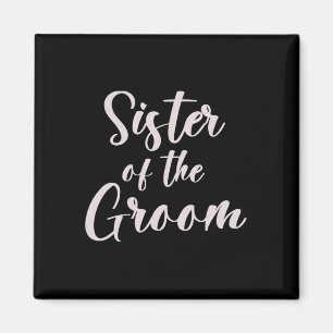 Imã Irmã Da Equipe De Casamento De Tee Do Groom Sist
