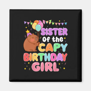 Imã Irmã Da Família Capy Birthday Girl Capybara P