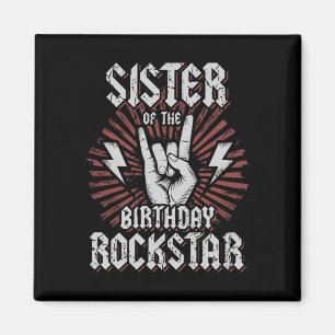 Imã Irmã Da Rocker De Aniversário Correspondente Ro