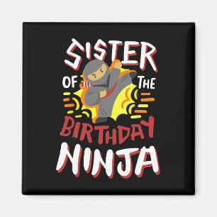 Imã Irmã Do Aniversário Ninja Karate Kids Parte Do Dia