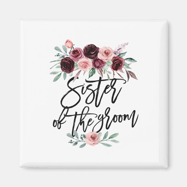 Imã Irmã Do Casamento Da Noiva Bridesmaid Honor (Frente)