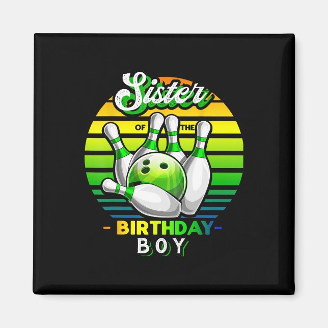 Imã Irmã Do Garoto De Aniversário Que Corresponde À Bo (Frente)
