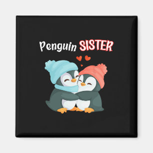 Imã Irmã do Pinguim - Caro & da Sibling; Cute Daugh