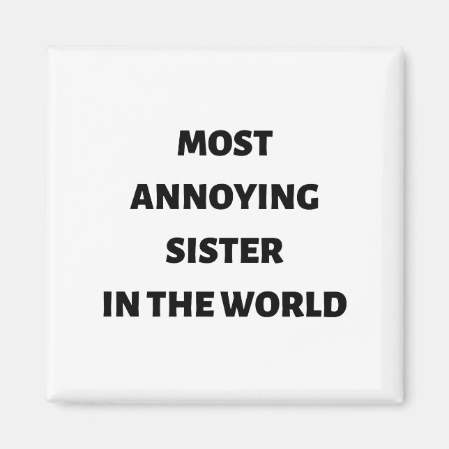 Imã Irmã mais chata do mundo (Frente)