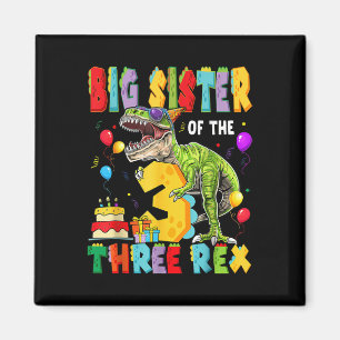 Imã Irmã Mais Velha Dos Três Rex 3º Aniversário Menino