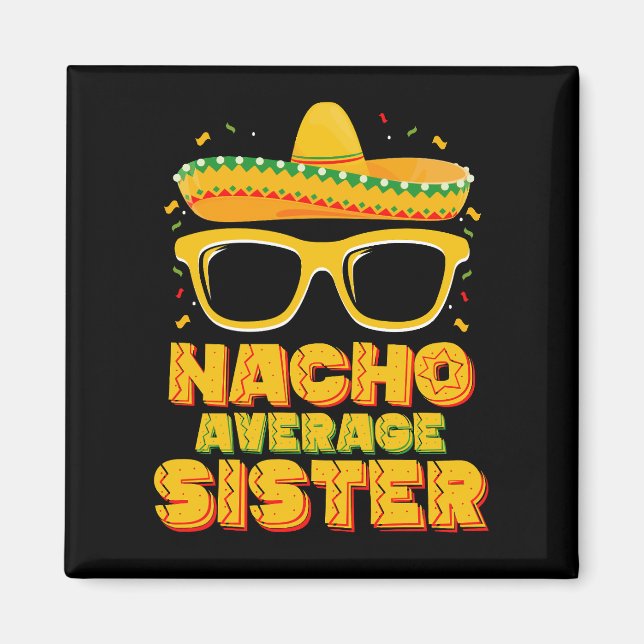 Imã Irmã Nacho Média Cinco De Mayo Família Corresponde (Frente)