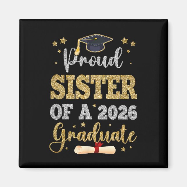 Imã Irmã Orgulhosa De Um Graduado Em 2026 Irmã Sênior  (Frente)