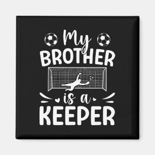 Imã Irmã Orgulhosa Goleira De Futebol De Um Goleiro De