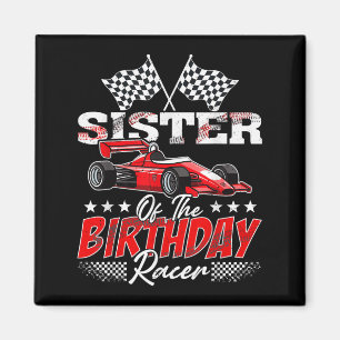 Imã Irmã Race Car Da Família Birthday Racer Racing