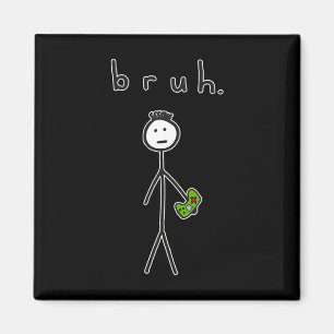 Imã Irmão Brah Cute Stick Figure Para Video Game Amant
