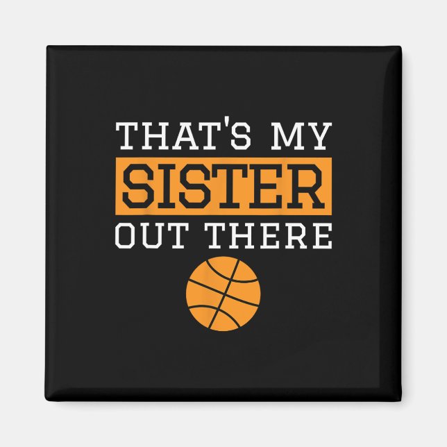 Imã Irmão Bysketbyll Gift Essa é minha irmã Bysketbyl (Frente)