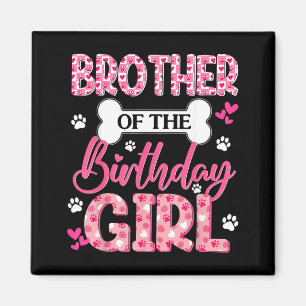 Imã Irmão Da Menina Do Aniversário Tema Pata De Cachor