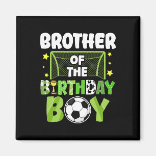 Imã Irmão de Futebol Menino de Aniversário Festa Futeb