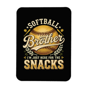 Ímã Irmão de Softball Divertido Lanches Esportes