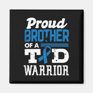 Imã Irmão Orgulhoso De Um Guerreiro T1D Sensibilização