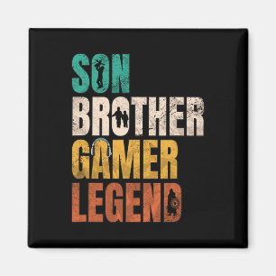 Imã Irmão Video Gamer Legend Matching Family