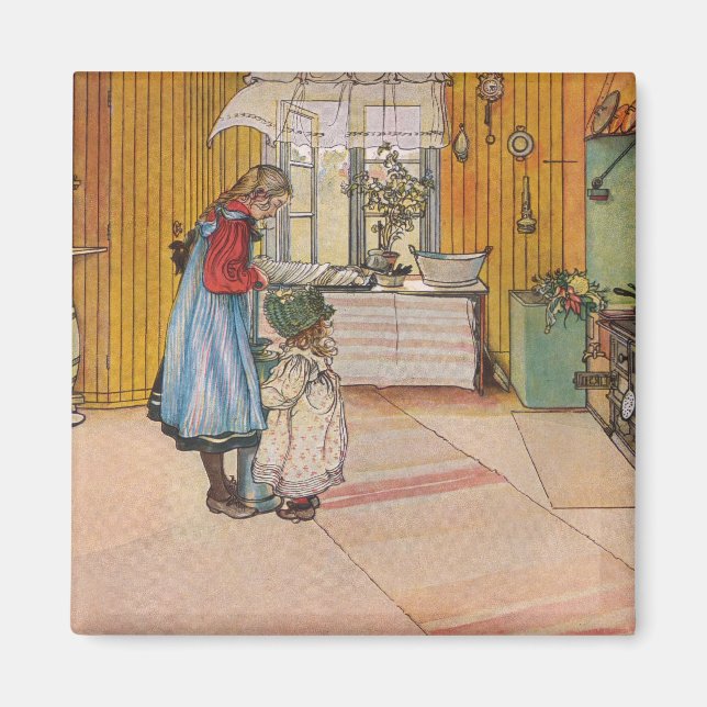 Imã Irmãs - Koket av Carl Larsson (Frente)