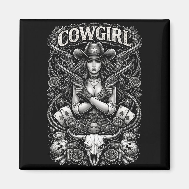 Imã Iron Cowgirl (Frente)