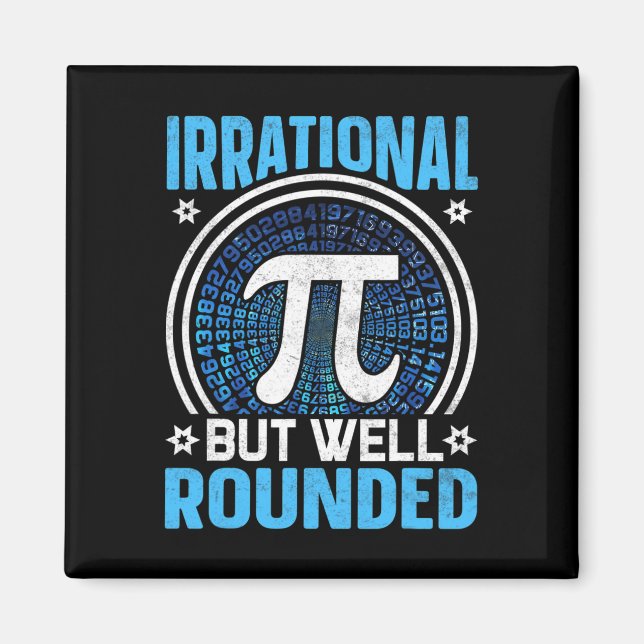 Imã Irracional, Mas Bem Arredondado Pi Day Math Lover (Frente)