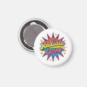 Imã Irradie Amor Design Retrô - Vibrações Positivas