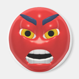 Imã irritado vermelho