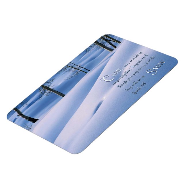 Ímã Isaiah 1:18 Inspiracional (Left Side)