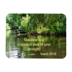 Ímã Isaiah 30:15 Silêncio e confiança