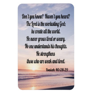 Ímã Isaiah 40:28-29