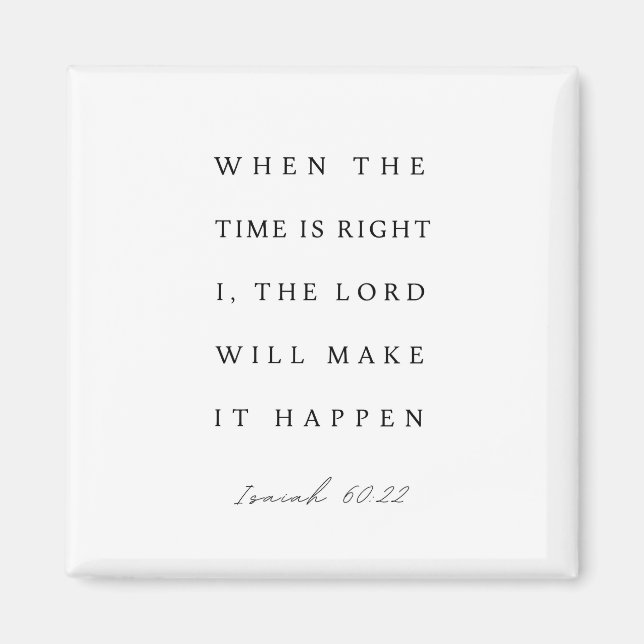Imã Isaiah 60:22 When the Time is Right (Frente)
