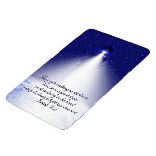 Ímã Isaiah 9:2 Christmas Photo