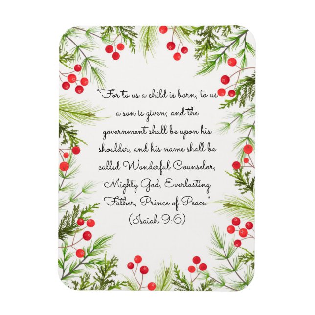 Ímã Isaiah 9:6 (Vertical)