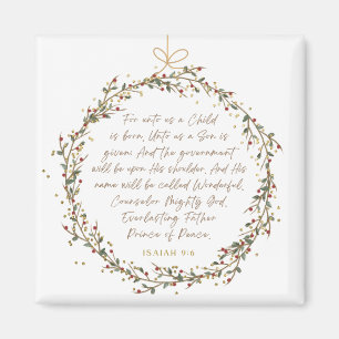 Imã Isaiah 9:6 Para Nós Um Filho Natal Cristão